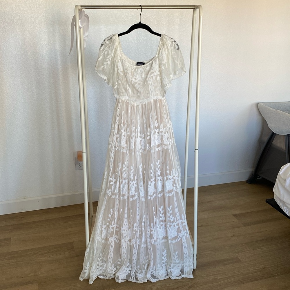 White Lace Gown